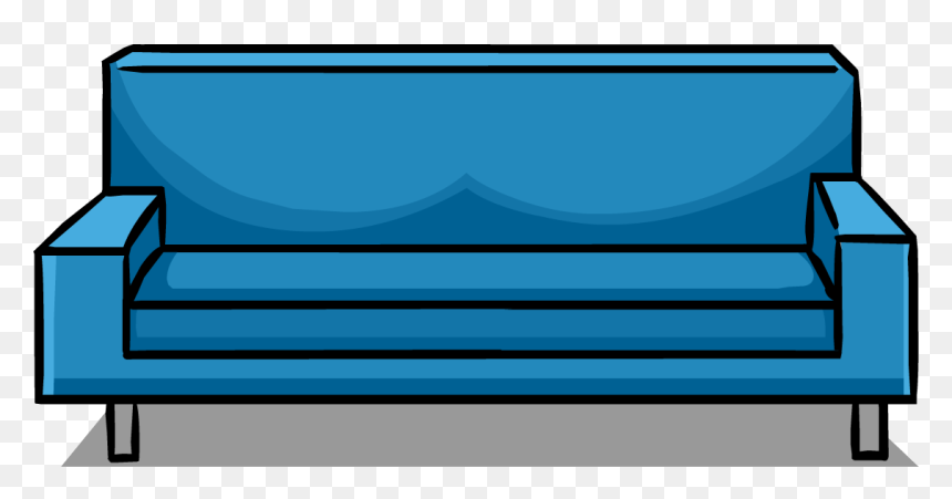 Modern Couch Clipart, HD Png Download - furniture icon png