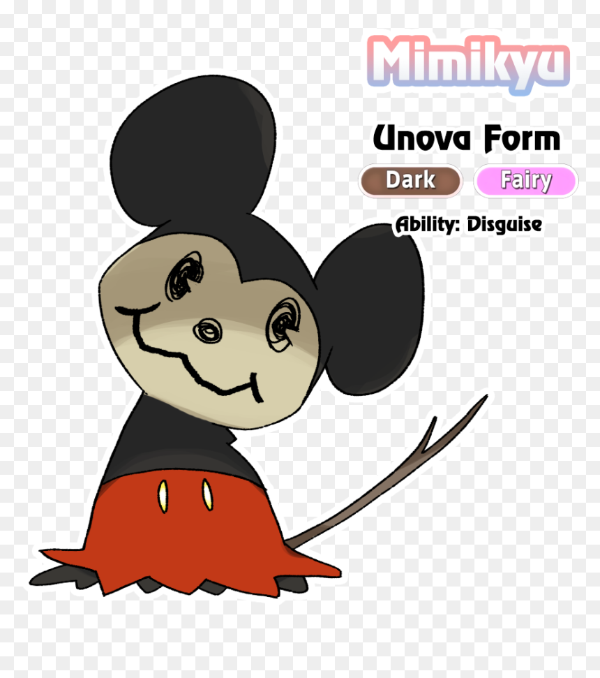Mimikyu Unova Form, HD Png Download - pikachu png icon