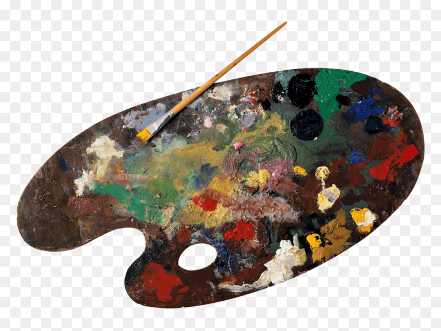 Paint Palette Png, Transparent Png - paintings png