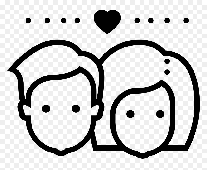 Icon De Casal Png Clipart , Png Download - Icon Casal Png, Transparent Png - wedding couple icon png