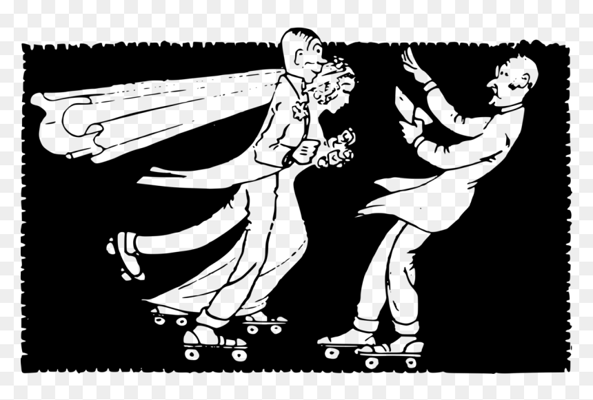 Human Behavior,art,joint - Noivo De Patins Png, Transparent Png - wedding couple icon png