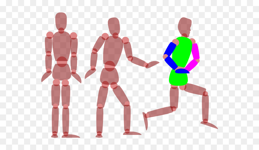 Human Figures Exercising - Gliederpuppe Clipart, HD Png Download - human figures png