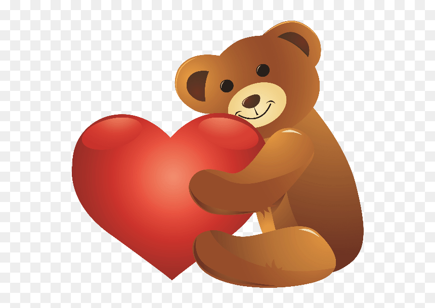 Valentines Day Teddy Clip - Teddy Bear Png Clipart, Transparent Png - valentines teddy bear png