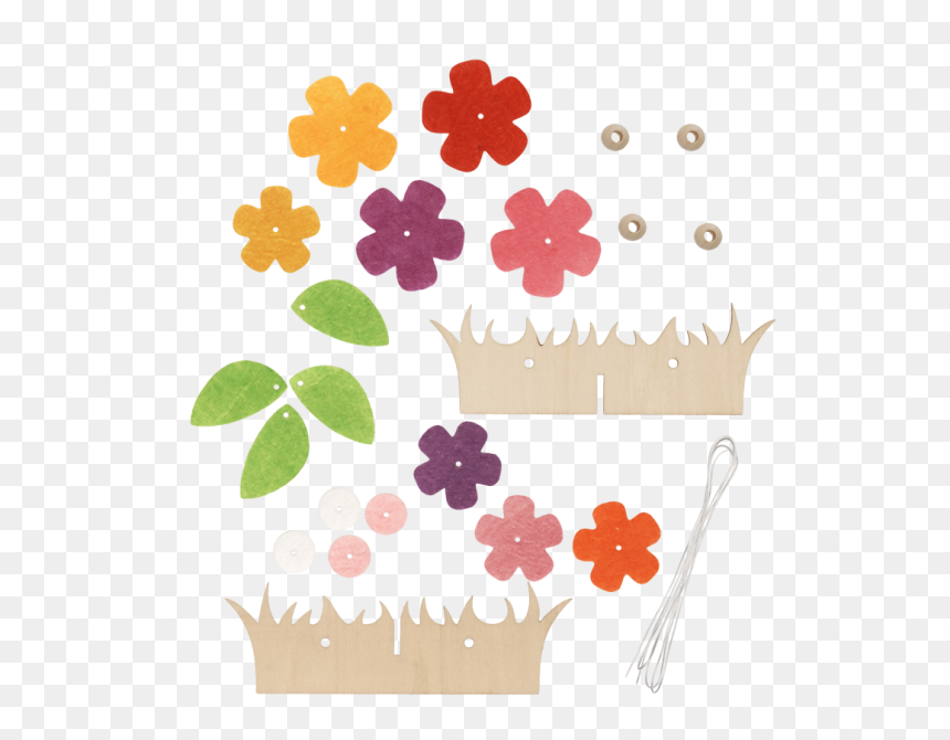 Diy Plate Divider "flower Meadow, HD Png Download - pink divider png