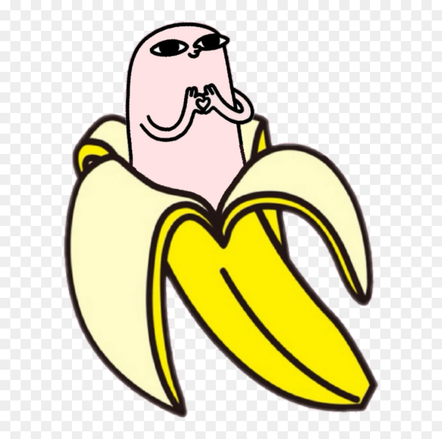 Ketnipz Bananaketnipz Sticker By Daniela - Ketnipz Stickers Png, Transparent Png - single banana tree plant png