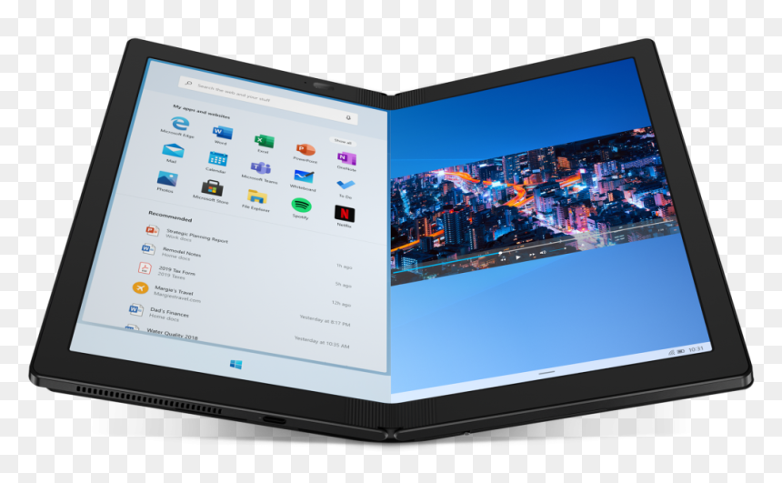 Lenovo Thinkpad X1 Fold, HD Png Download - electronic items png