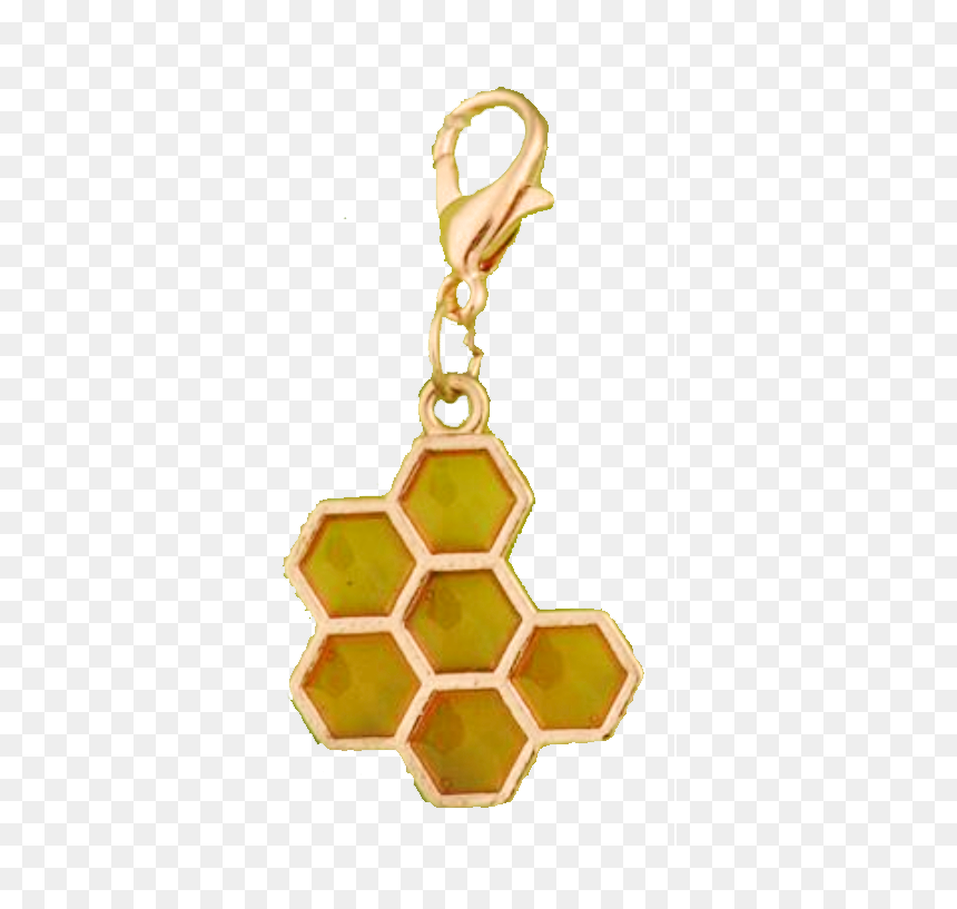 Honeycomb Charm Beehive Shoppe Bracelet Jewelry Collection, HD Png Download - golden jewellery png