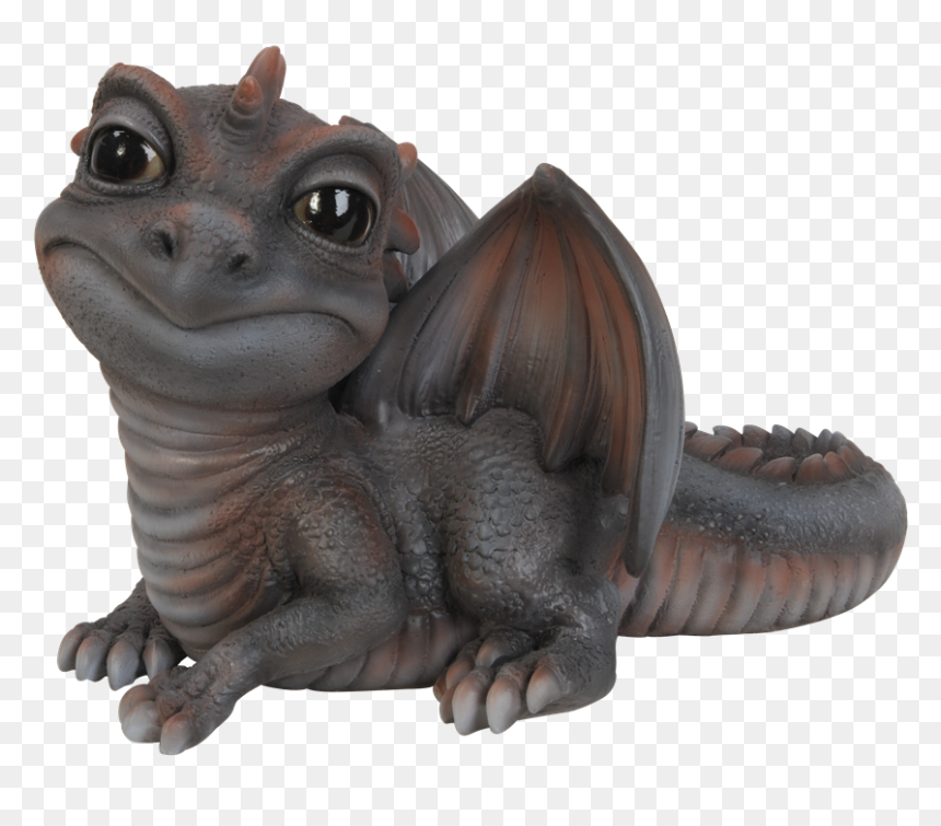 Pet Pal Baby Grey Red Dragon Resin Garden Ornament - Vivid Arts, HD Png Download - baby dragon png
