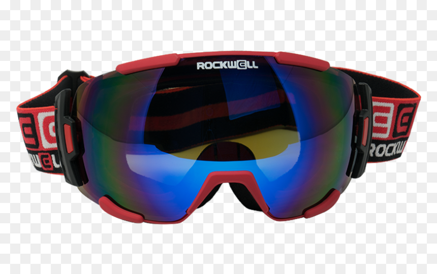 Red W/flash Blue Lens - Goggles, HD Png Download - blue lens png