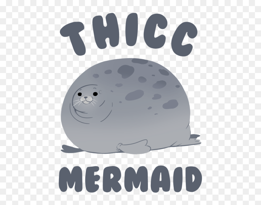 Thicc Mermaid Seal, HD Png Download - mermaid png tumblr