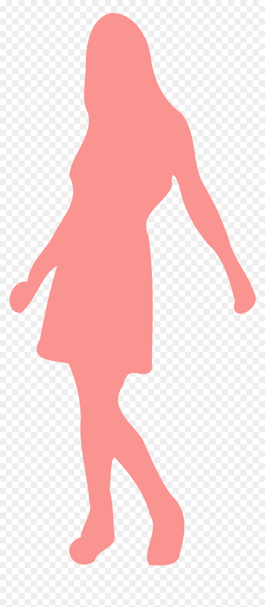 Silhouette Femme 03 Clip Arts - Illustration, HD Png Download - leg piece png