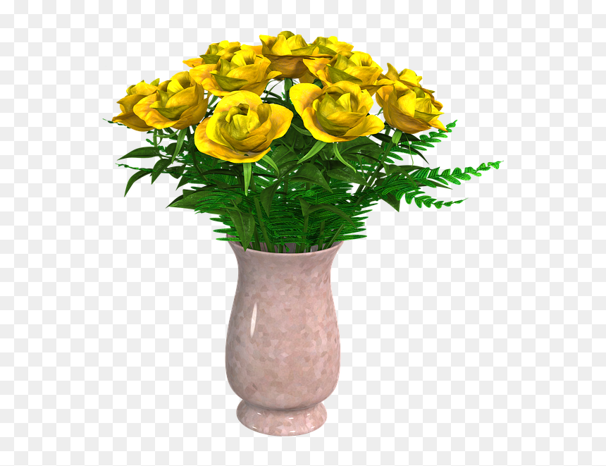 Flowers, Bouquet, Flower Vase, Arrangement, Vase - Background On Flowers Vase, HD Png Download - flowers bouquet hd png