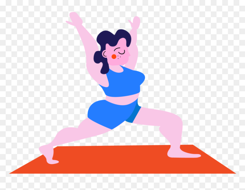 Yoga Figures-08 - Jumping, HD Png Download - human figures png