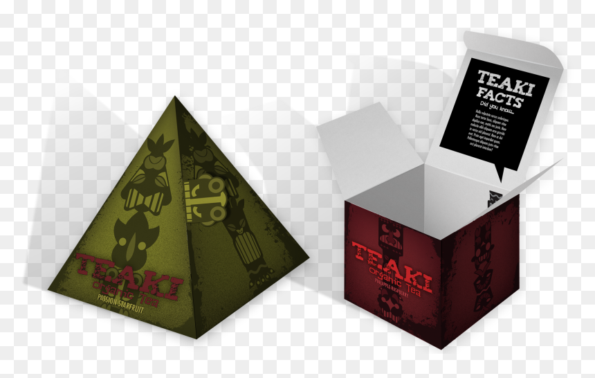 Pyramid Tea Bags Mockup, HD Png Download - box design png