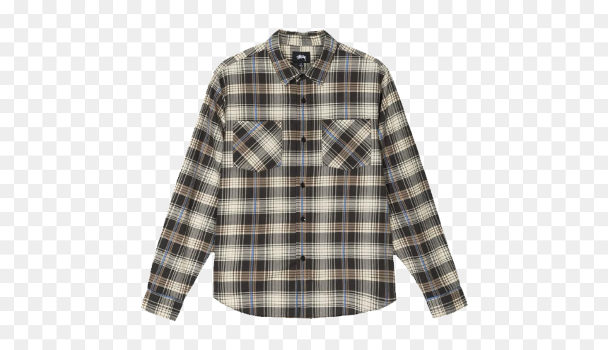 Stussy Lawrence Plaid Shirt Black Preview - Stussy Lawrence Plaid Shirt, HD Png Download - plaid png