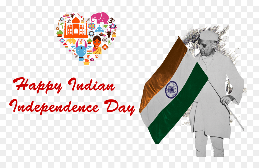 Happy Indian Independence Day Png Free Pic - Illustration, Transparent Png - independence day png images