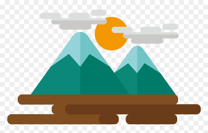 Thumb Image - Cartoon Mountain Clipart, HD Png Download - green mountains png