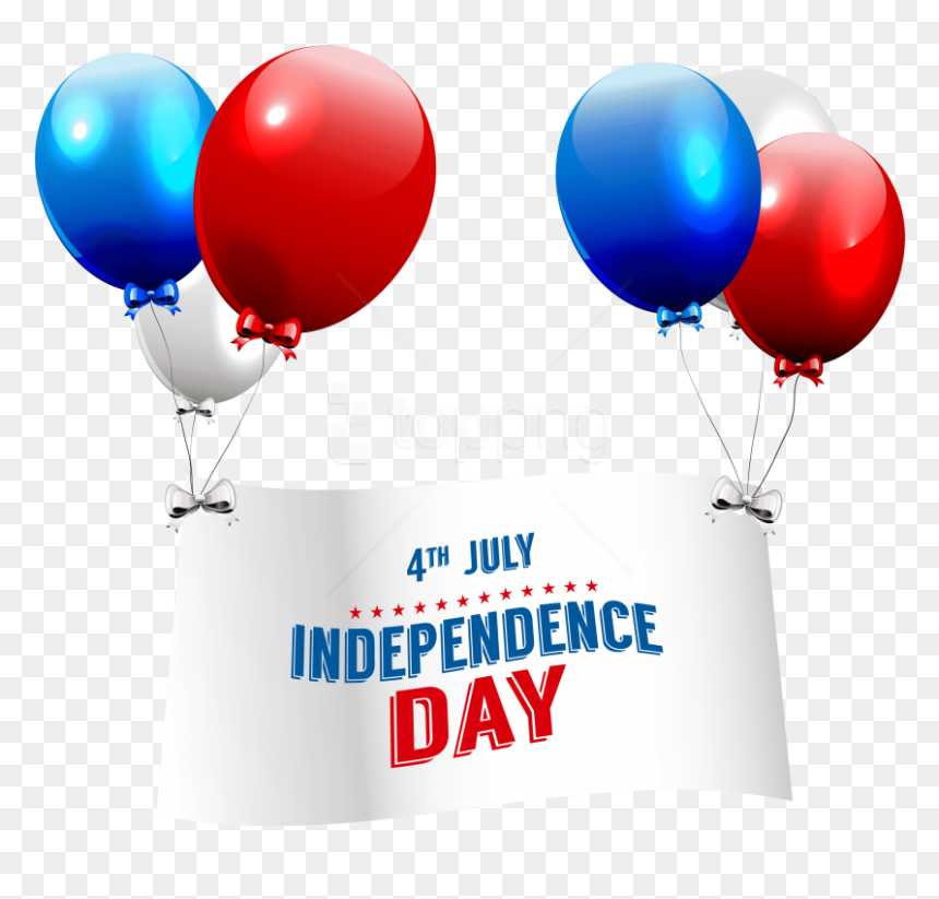Free Png Independence Day With Balloons Image Png Images - Clip Art, Transparent Png - independence day png images