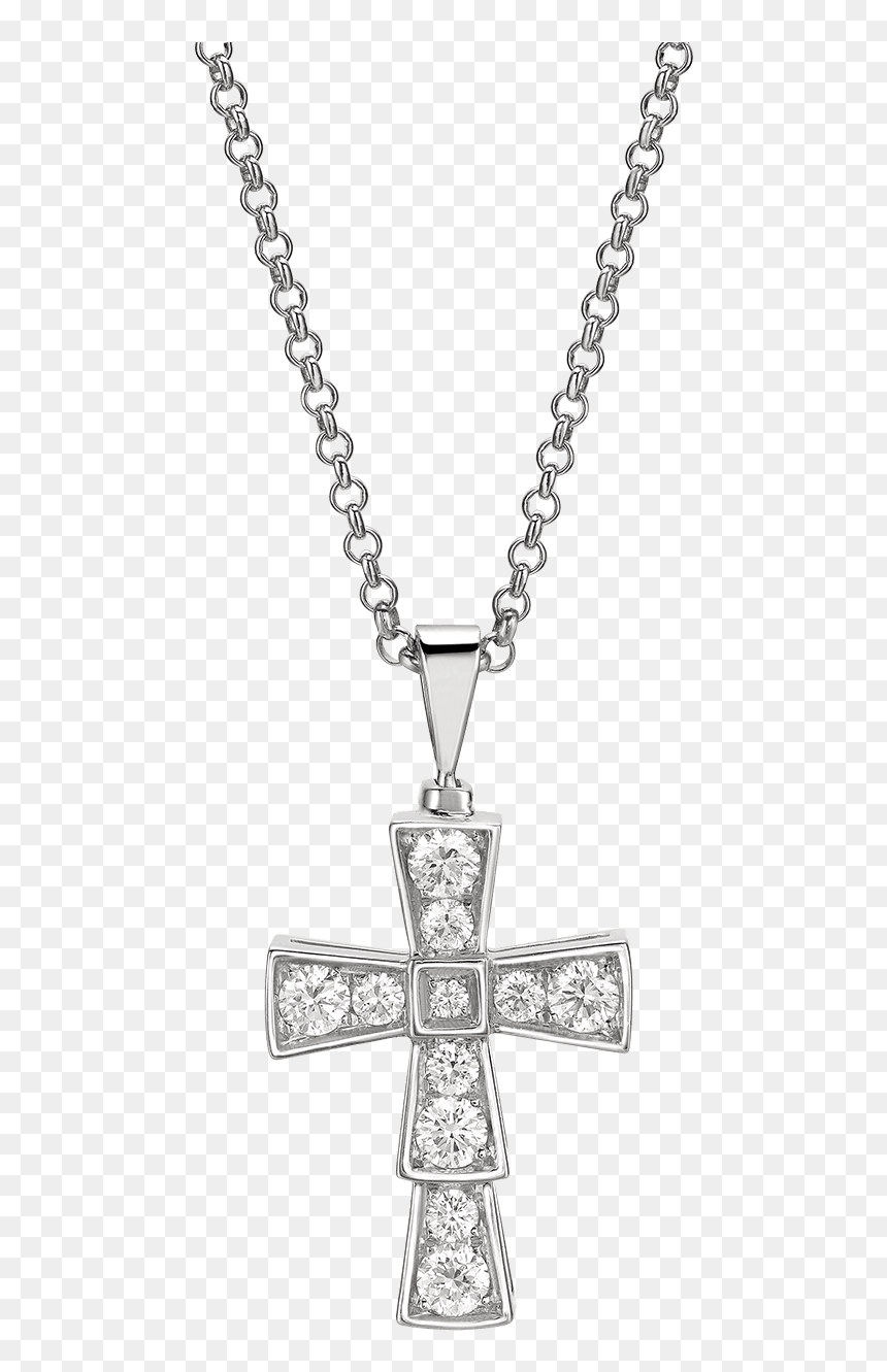 Bvlgari Cross Necklace, HD Png Download - jewellery chain png