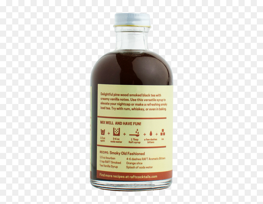 Raft Smoked Tea Vanilla Syrup - Cocktail, HD Png Download - soda splash png
