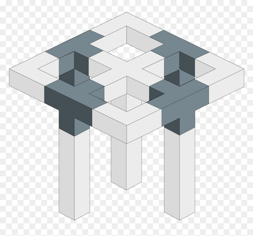 Bt-truss Quat - Cross, HD Png Download - leg piece png