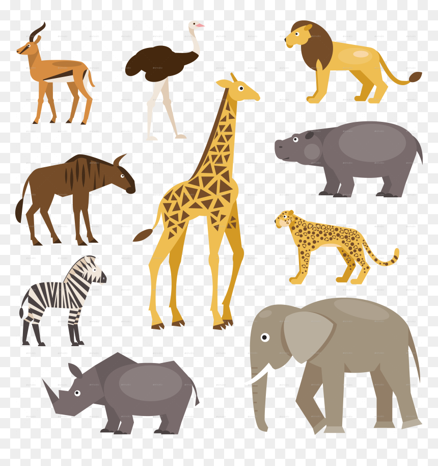 Animals Savannah Animals Savannah - Savannah Animals, HD Png Download - animal png images