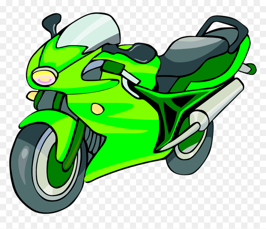 Motorcycle Clipart, HD Png Download - racing motorbike png