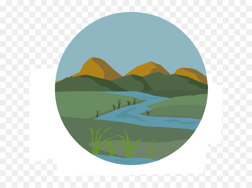 Floodplains - Mountain, HD Png Download - green mountains png