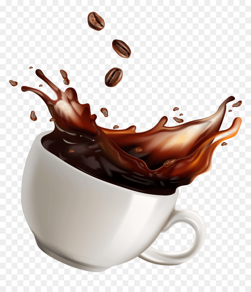 Café Png, Transparent Png - coffee beans cup png