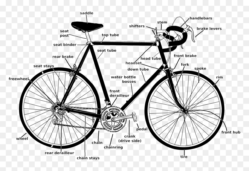 Crust Canti Lightning Bolt, HD Png Download - bike front png