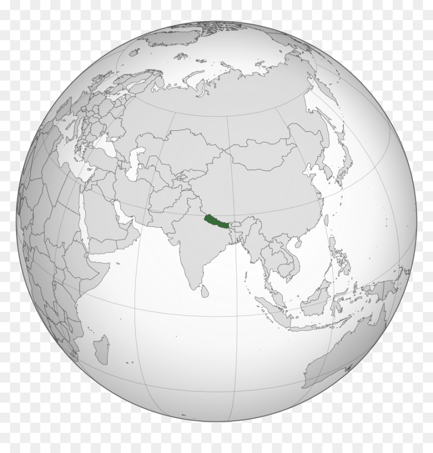 Location Of Nepal - Où Se Trouve Le Bangladesh, HD Png Download - pheta png