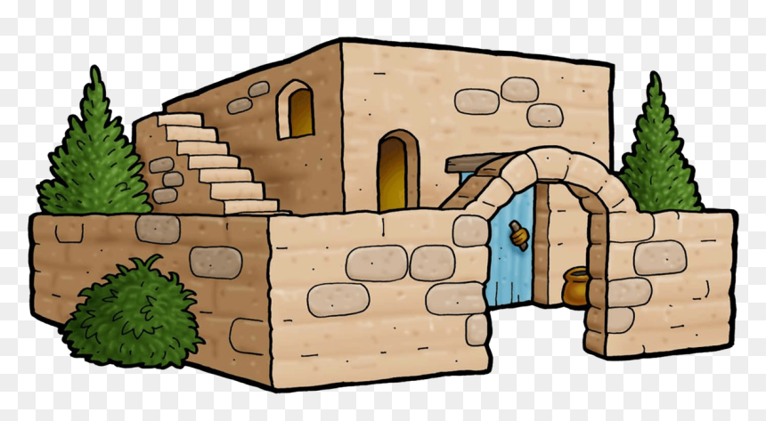 Stone House Clipart Jpg Transparent Download Bible - Stone House Clipart, HD Png Download - stone clipart png