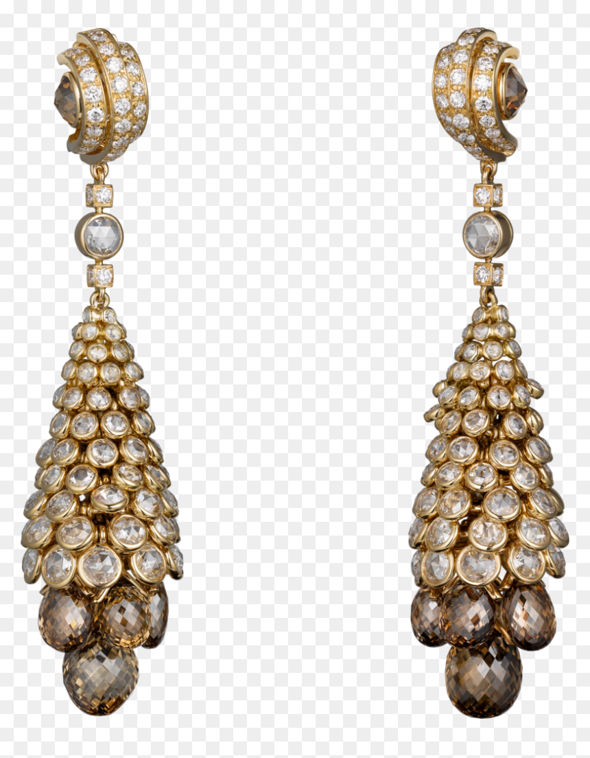 Cartier Ornaments Gold Png - Earrings, Transparent Png - gold ornaments images png