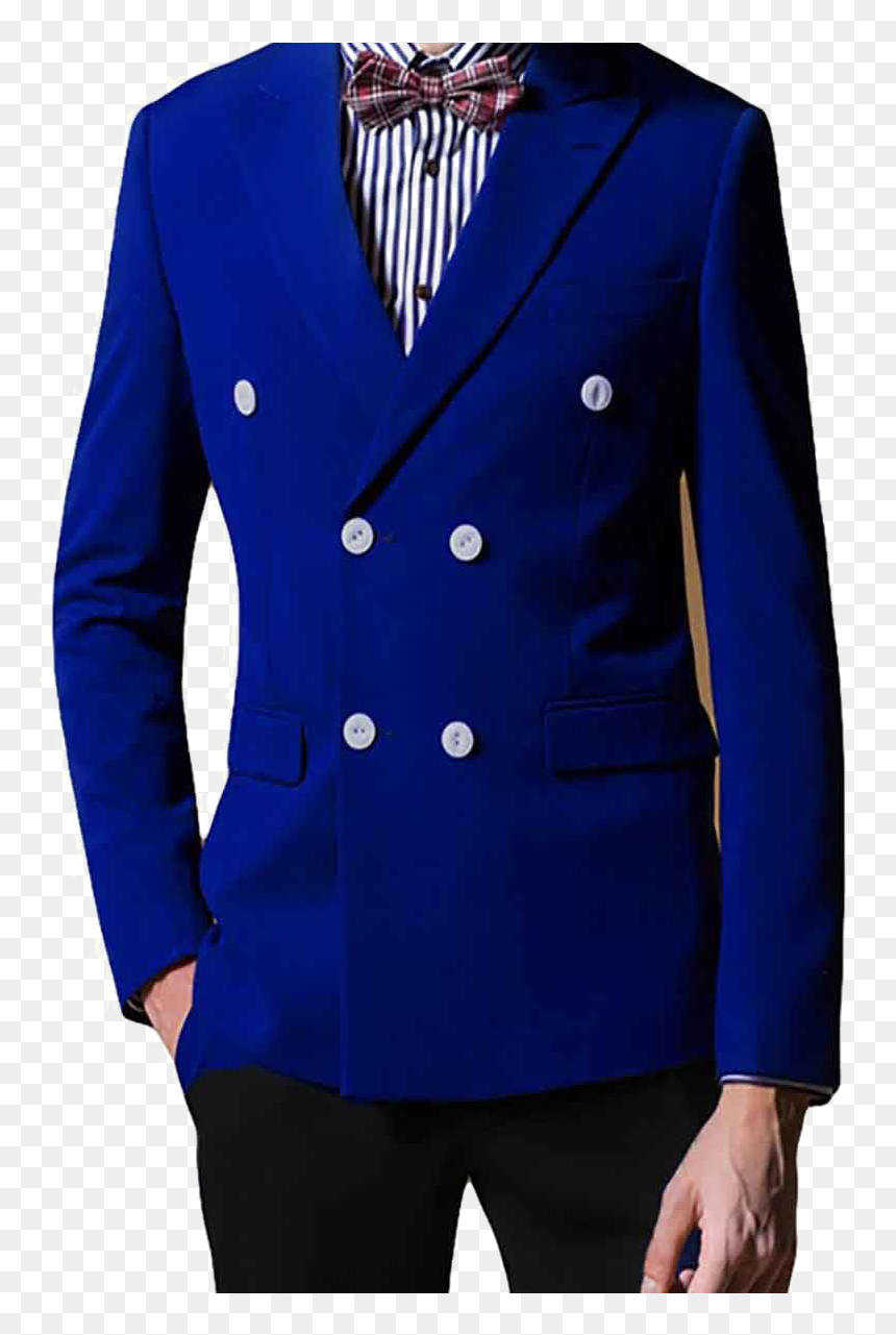 Blazer For Men Blue , Png Download - Mens Royal Blue Coat, Transparent Png - blazer for men png