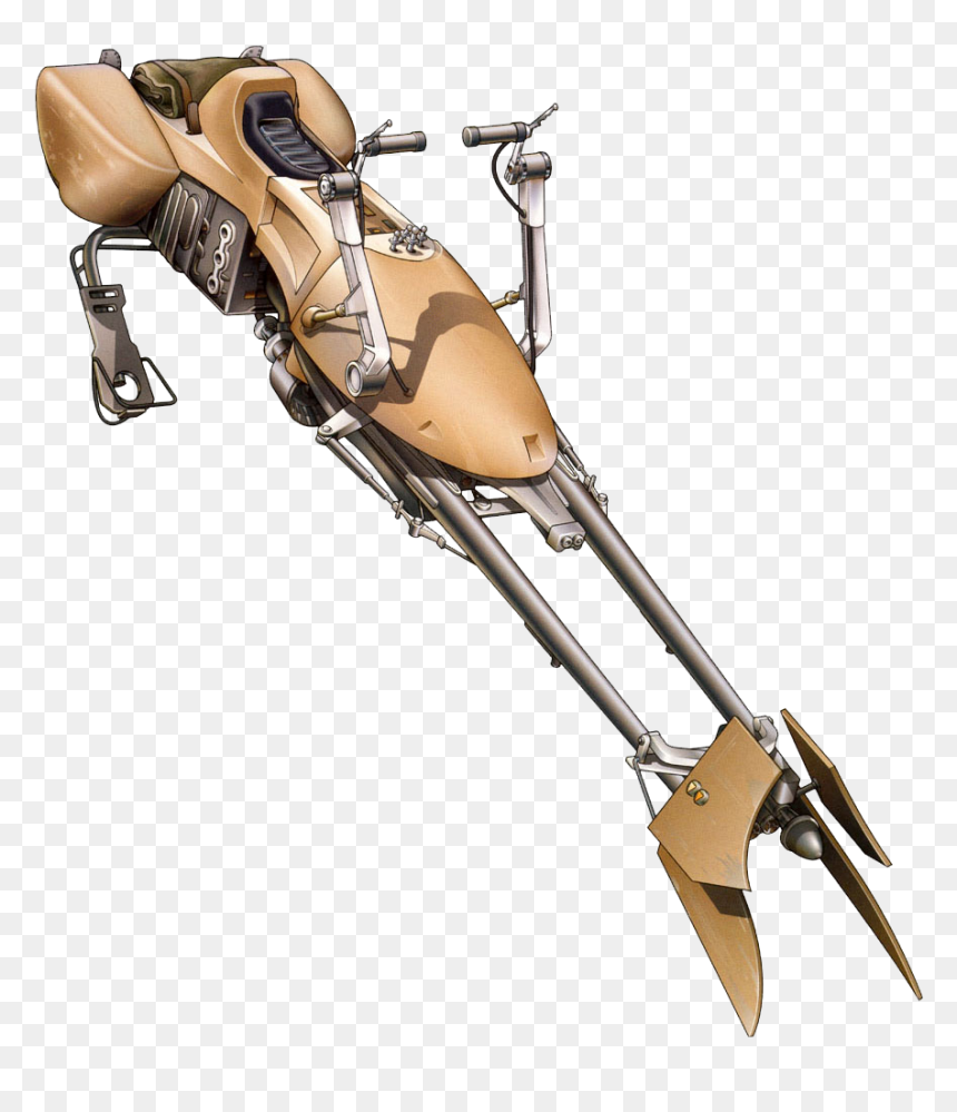 Premium Eras Legends - Star Wars Speeder Bike, HD Png Download - bike front png