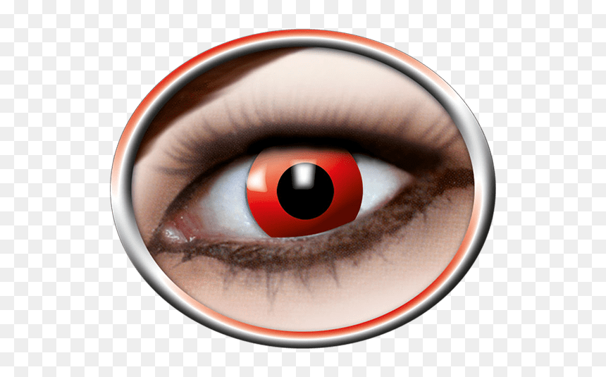 Red Contact Lenses - Oog Lenzen, HD Png Download - red eye lens png