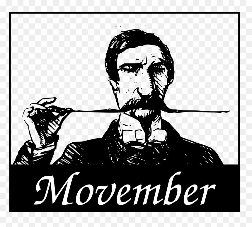 Movember Mustache Logo Clip Arts - Clip Art, HD Png Download - mustache logo png