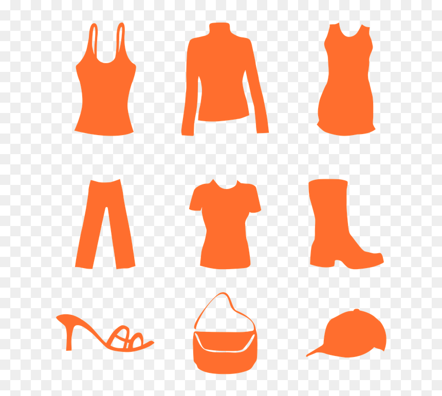 Transparent Woman Silhouette Dress, HD Png Download - cloths png