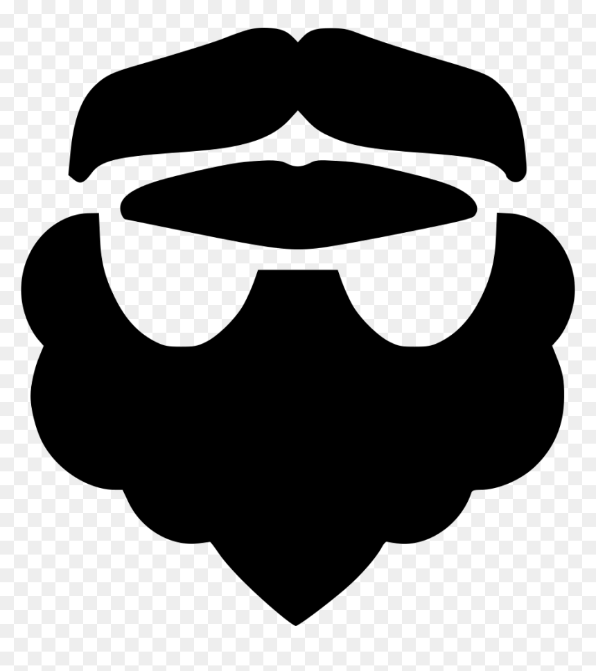 Beard And Moustache Ii - Beard, HD Png Download - mustache logo png