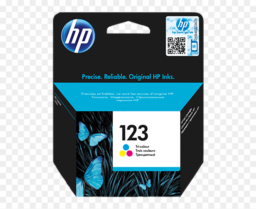 Hp 123 Tri Color Ink Cartridge, HD Png Download - colour paper png