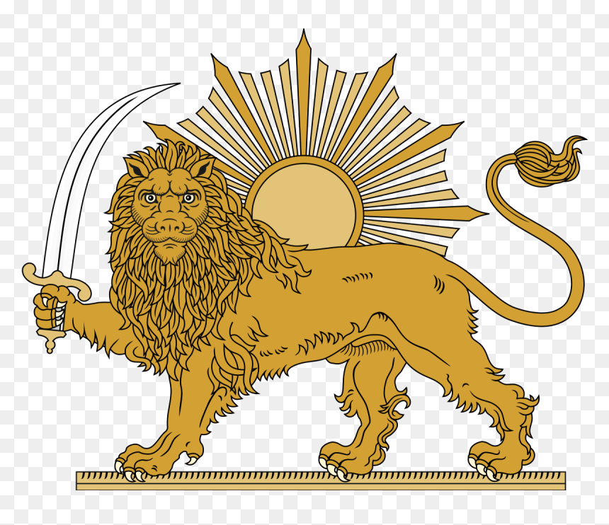Persian Lion Flag, HD Png Download - loin png