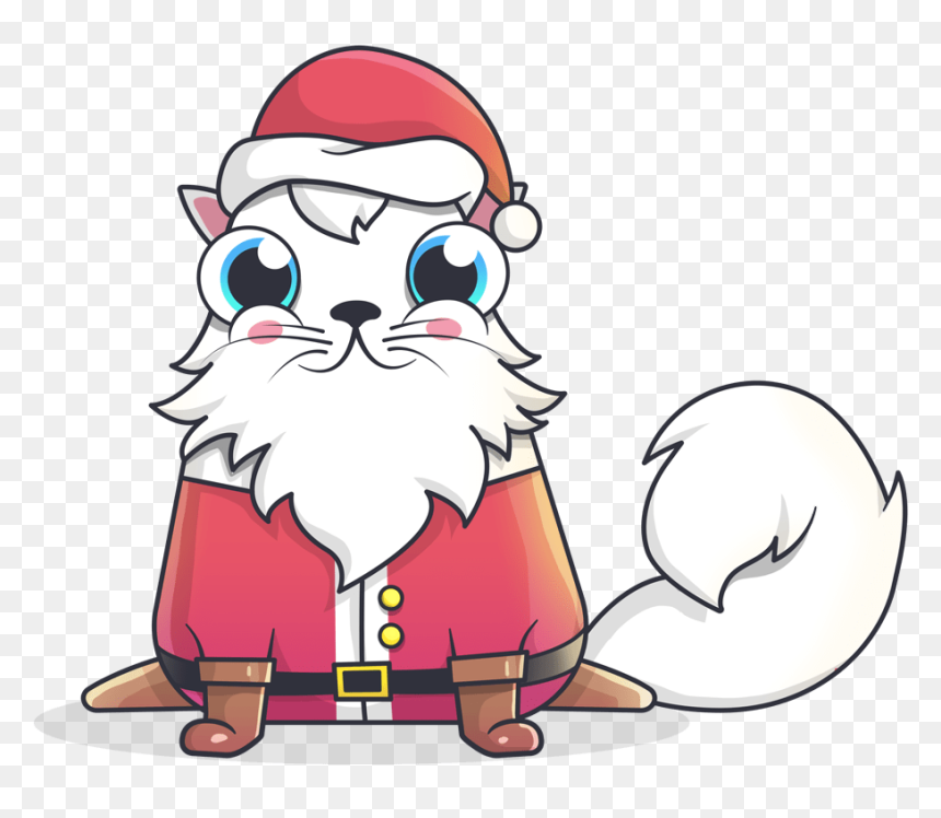 Cryptokitty Santa Claus Clip Arts - Cryptokitties, HD Png Download - santa claus png image