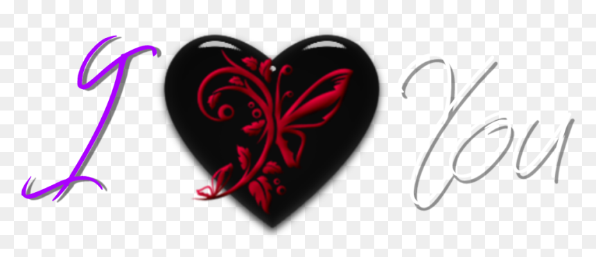Black Heart, HD Png Download - love png effects