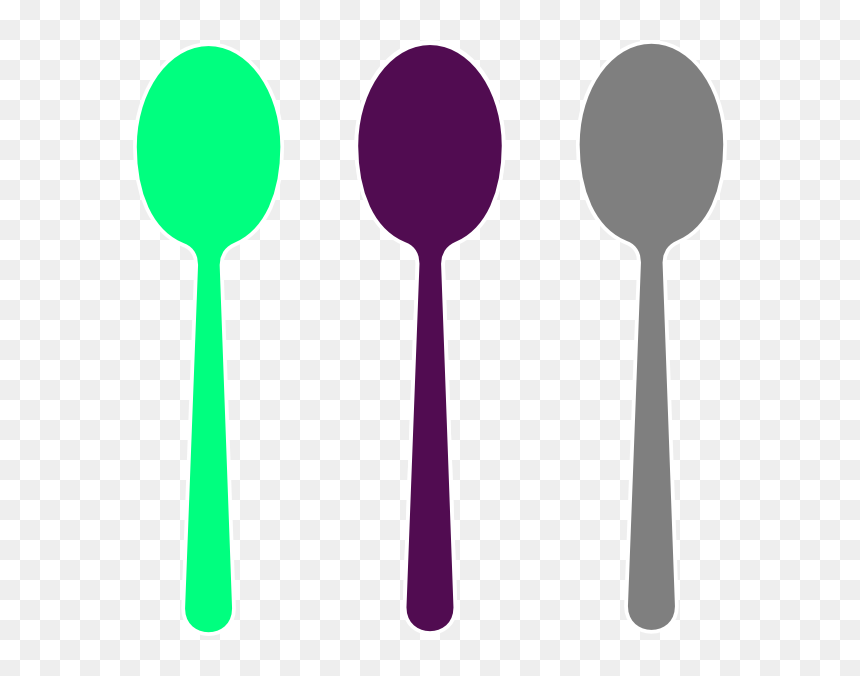 Transparent Spoon Vector Png - Two Spoons Clipart, Png Download - spoon clipart png