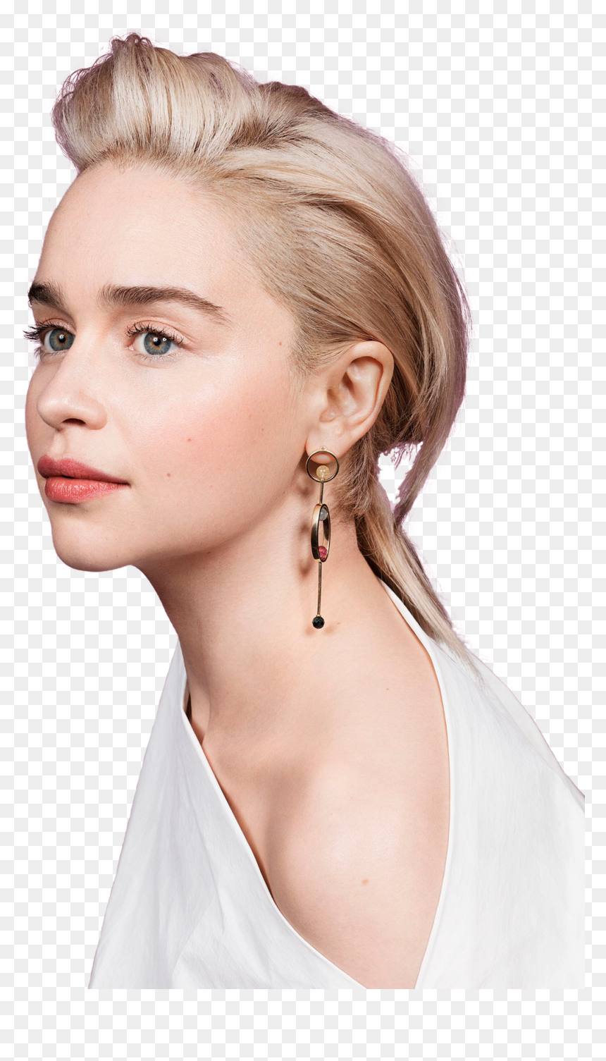 Actress Emilia Clarke Png Clipart - Emilia Clarke Side Profile, Transparent Png - fashion girl clipart png