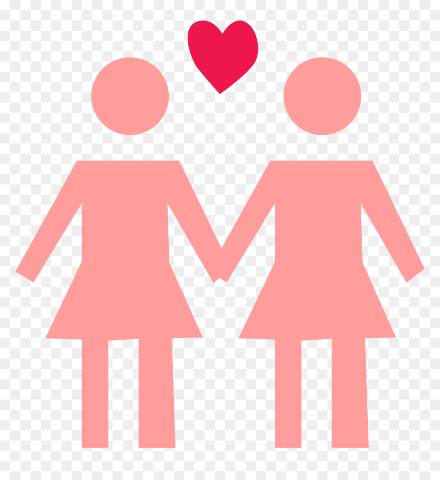 Clipart Png Couple - Lesbian Png, Transparent Png - couple clipart png