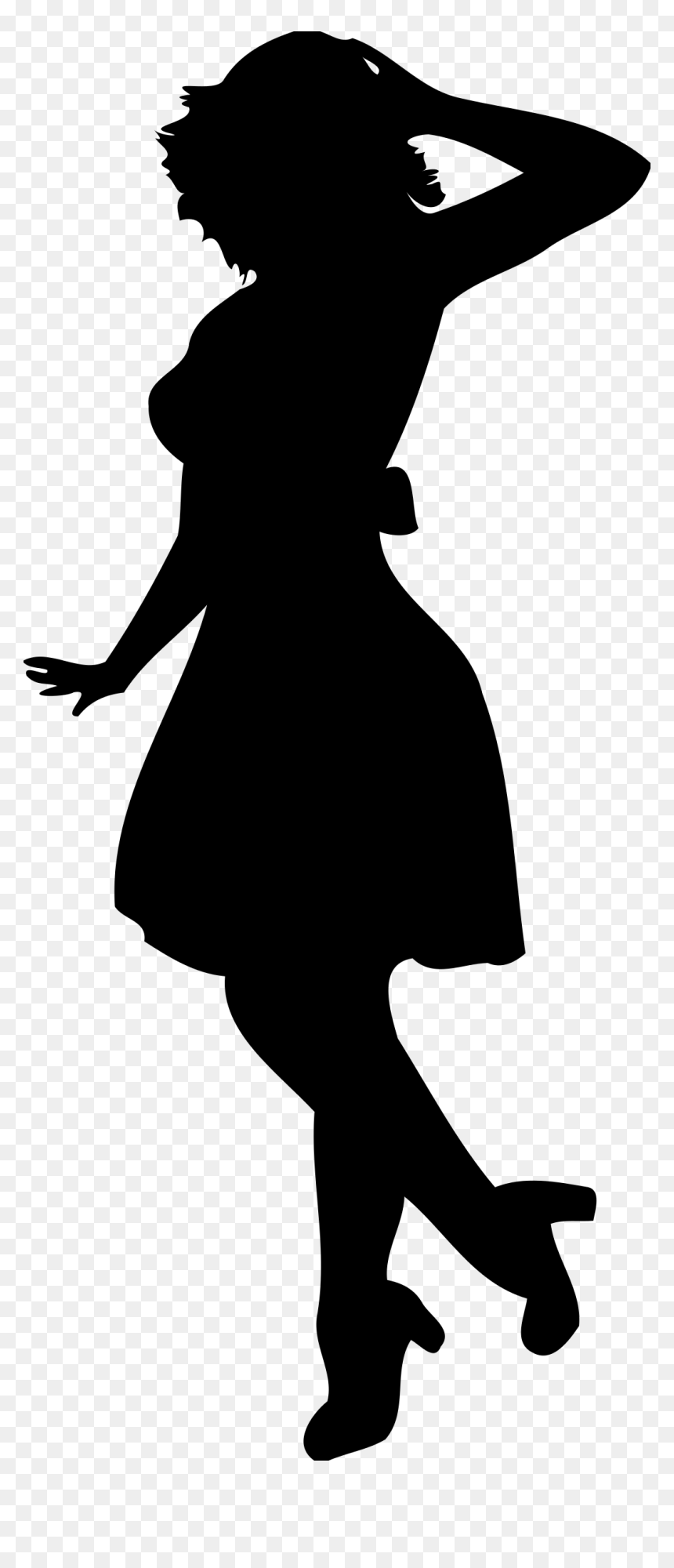 Fashion Woman Clip Arts - Woman Silhouette Icon Png, Transparent Png - fashion girl clipart png