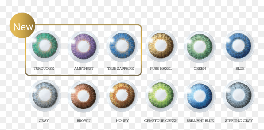 Contact Lens Different Colors Of Contact Lense Chicago, - Blue Air Optix Sterling Gray, HD Png Download - blue eye lens png