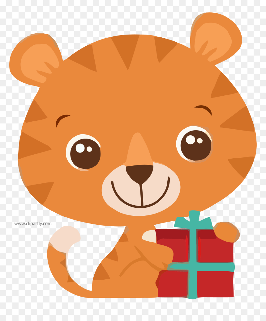 Baby Tigger Gift Clipart Png Picture - Dog Miss Kate Cuttables, Transparent Png - gifts clipart png