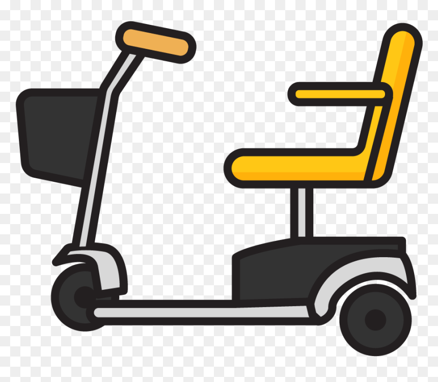 Mobility Scooter Clipart, HD Png Download - scooter clipart png